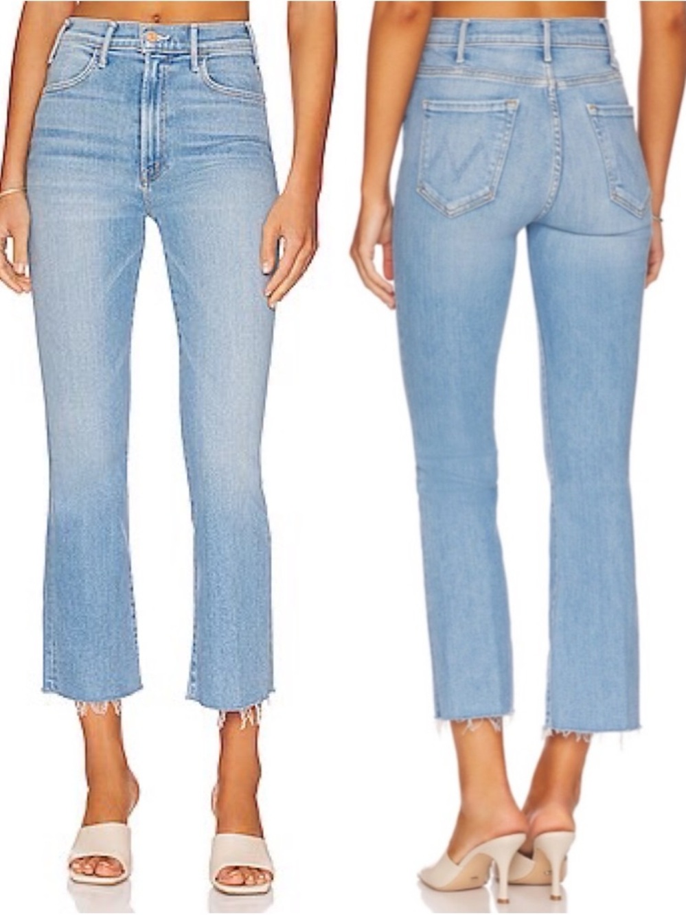 Mother - The Hustler Ankle Fray in High-Life Wash